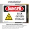 Signmission Bulk Oxygen Storage Danger Sign, Vinyl Decal, 14in W x 10in L, 2PK OS-2PACK-DS-D-1014-L-1856 - alternate 5